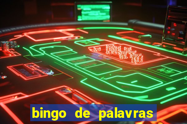 bingo de palavras cha de bebe